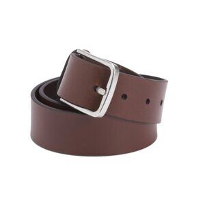 JOE'S JEANS Cognac Leather Designer Belt